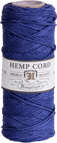 Vista 19 de Hemptique - Carrete de cordón de cáñamo 100 % - 62.5 m de hilo de cáñamo - Hecho con amor - Hilo de cordón de 20 ~ 1 mm para hacer joyas, macramé