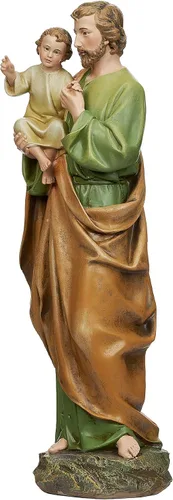 Vista 2 de Joseph Studio - Figura de estatua de San José de 14 pulgadas, colección renacentista Colección del Renacimiento • Estatua religiosa • Decoración