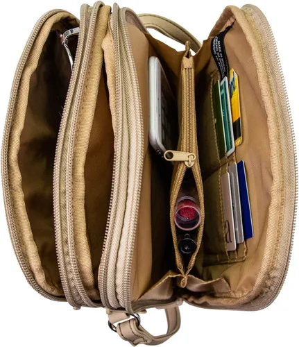 Vista 5 de MultiSac Womens North South Mini Zip Around Crossbody Bag