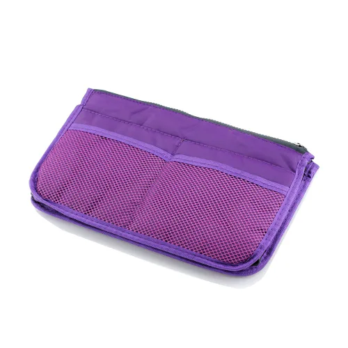 Vista 3 de GEARONIC TM - Bolsa organizadora para bolsas de mujer, bolsa que se mete dentro de bolsa de mujer para organizar mejor cosméticos, etc., S, Púrpura