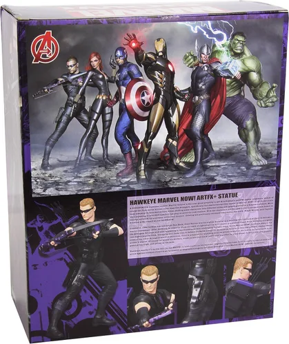 Vista 2 de Kotobukiya Marvel Comics Avengers Now! Estatua de Hawkeye ArtFX+