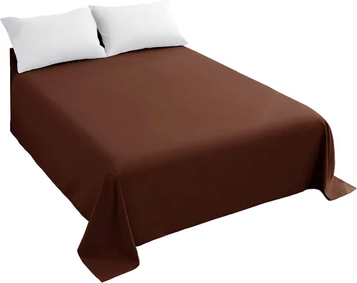Vista 22 de Sfoothome Sábana encimera de tamaño matrimonial – Microfibra cepillada extra suave, lavable a máquina, sin arrugas (beige, matrimonial)