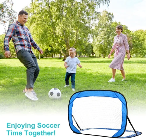 Vista 7 de PATIKIL Portería de fútbol portátil de 4 x 3 pies, red de fútbol plegable con bolsa de transporte para entrenamiento, plegable, para interiores
