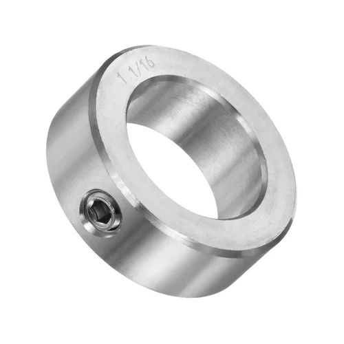 Vista 4 de uxcell Juego de collares de tornillo de 1-1/8 pulgadas de diámetro interior 304 collares de eje de acero inoxidable, 1-3/4 pulgadas de diámetro