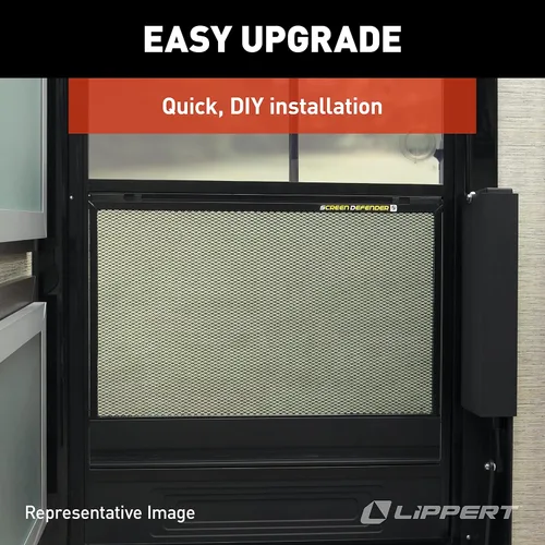 Vista 6 de Lippert Components 859791 Screen Defender RV - Protector de pantalla de aluminio para puerta de entrada, puerta de 24 pulgadas