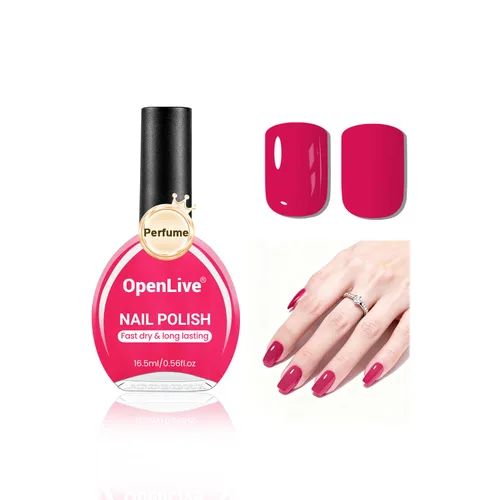 Vista 13 de OpenLive Juego de esmaltes de uñas de perfume de 32 colores, rojo, rosa y verde, juego de esmalte de uñas de secado rápido para mujeres, salón