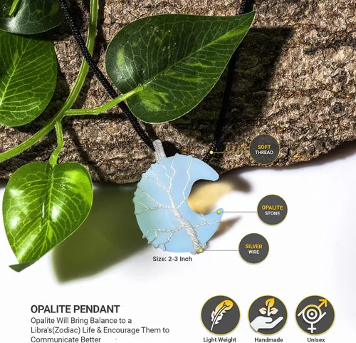 Vista 2 de JAGASY Regalos de cristal para hombres, árbol de la vida, decoración de habitación, artículos de Feng Sui, árbol de cristal para energía positiva