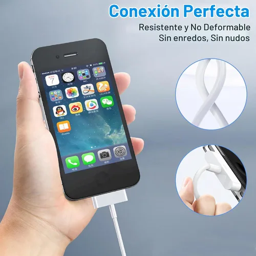 Vista 5 de Cable adaptador de 30 pines a USB C para iPhone, iPad, iPod, cable de datos de nueva generación, cable de carga de USB C a conector de base