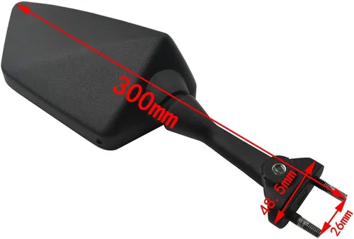 Vista 7 de AHL Retrovisores laterales compatibles con Kwasaki EX250 Ninja EX 250 2008-2013,56001-0099
