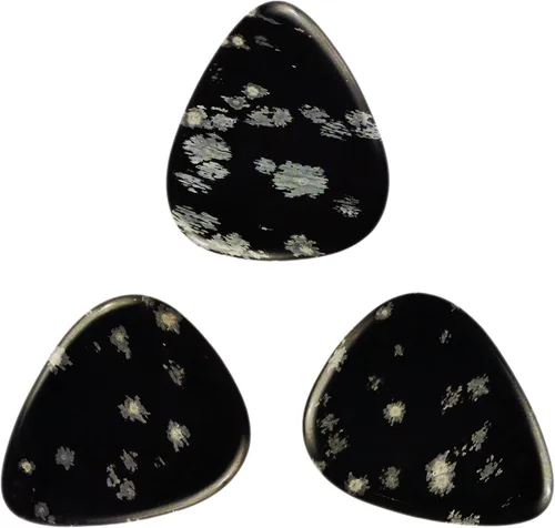 Vista 78 de Púa de Guitarra o Bajo de Piedra Amatista - Calibre Ultra Pesado de 3.0 mm - Forma 351 - Púa Exótica Artesanal de Gema Especial - 1 Paquete