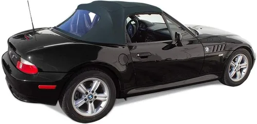 Vista 7 de Compatible con Beemer Z3 1996-2002 Convertible Soft Top Reemplazo y sarga de plástico para ventana (negro)