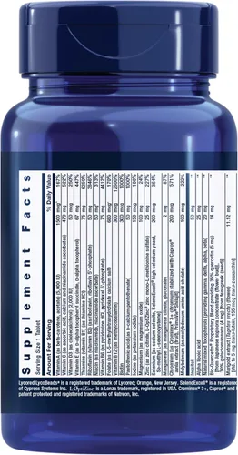 Vista 2 de Life Extension Multivitamínico Una-Por-Día – Repleto de Más de 25 Vitaminas, Minerales y Extractos de Plantas, Quercetina, Folato 5-MTHF y Más