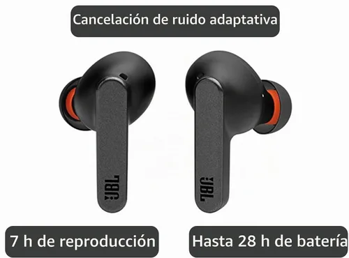 Vista 3 de JBL Live PRO+ TWS True Wireless in-Ear - Auriculares Bluetooth con cancelación de ruido, hasta 28 horas de batería, con micrófonos, carga