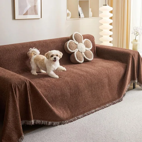 Vista 18 de MEETSKY Funda de sofá para sofá de cojines, protector de muebles de sofá, fundas de sofá de chenilla, fundas de sofá seccional para mascotas, funda
