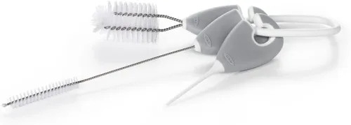 Vista 2 de OXO Tot - Juego de limpieza para botellas y tazas, color gris