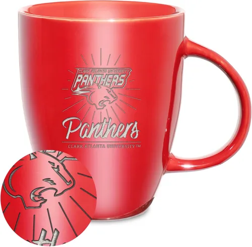 Vista 73 de Rico Industries - Taza de lustre cerámico con grabado láser de la NCAA de 18oz - Café-Té