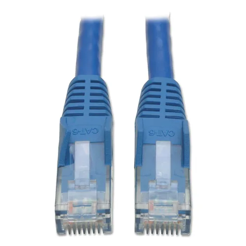 Vista 2 de Tripp Lite Cable de conexión Moldeado Snagless Cat6 Gigabit (RJ45 MM) - Azul, 10 pies (N201-010-BL)