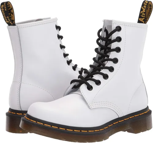 Vista 7 de Dr. Martens - Botas de moda con agujetas para mujer., blanco, 7