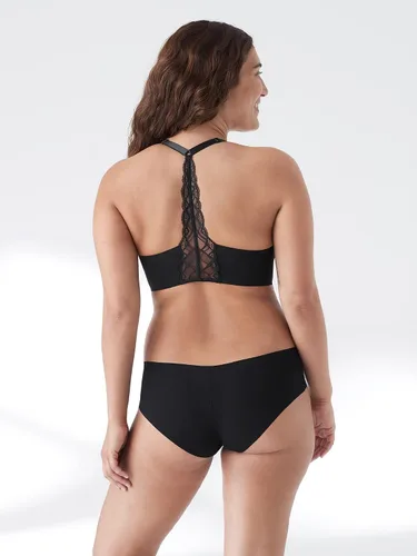 Vista 3 de True & Co Sujetador de espalda cruzada con encaje triangular para mujer
