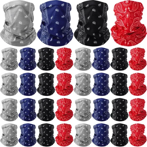 Vista 11 de Cozypower 36 bandanas de cachemira sin costuras, polaina para el cuello, pasamontañas para hombres y mujeres, viento UV