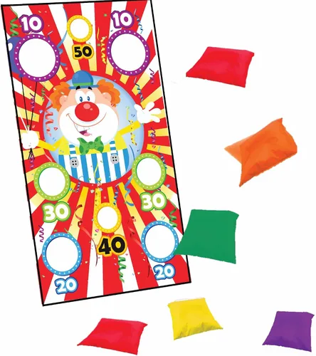 Vista 8 de Nuevo lanzamiento de anillos de rebote - Carrera de obstáculos 4 en 1 y juegos de carnaval para niños - Actividades divertidas en el patio trasero