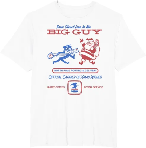 Vista 4 de USPS Camiseta oficial de Carrier of Xmas Wishes Christmas Delivery