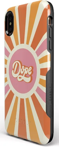 Vista 55 de Casely Funda para iPhone Xs Max Funda con estampado de festival (solo buenas vibraciones)