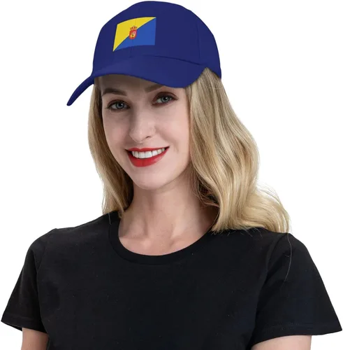 Vista 7 de Flag of Gran Canaria Baseball Cap for Men Women Classic Solid Color Adjustable Dad Hat