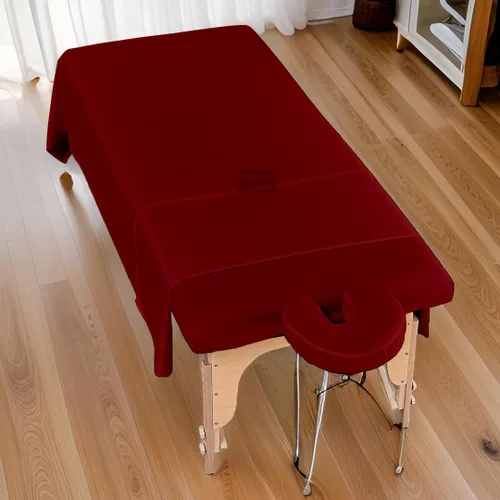 Vista 2 de Cottingon Juego de sábanas de 3 piezas para mesa de masaje, 100% microfibra cepillada de alta calidad, ultraligero, sin arrugas, funda de cama