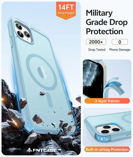 Vista 559 de FNTCASE Funda para Motorola Moto G-Stylus-5G-2025: Funda magnética translúcida mate a prueba de golpes para Moto G Stylus 2026, funda protectora