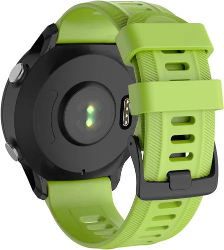 Vista 14 de ISABAKE Correa de reloj para Garmin Forerunner 955/945/745, correa de repuesto de silicona de 0.866 in para pulseras Fenix 5/6/Approach S60 Rojo