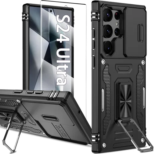 Vista 74 de Funda magnética para Samsung Galaxy Note 20 Ultra con soporte de anillo [con protector de pantalla] [Compatible con carga inalámbrica MagSafe] Funda