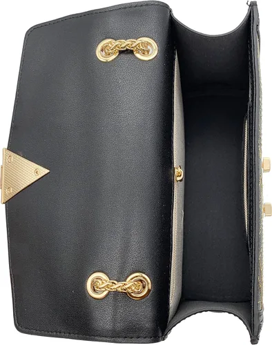Vista 4 de OOHOO Bolso bandolera para mujer, de cuero Y2k, con correa de cadena