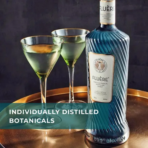 Vista 9 de FLUÈRE Mezcla botánica floral Alternativa a la ginebra Espíritu destilado sin alcohol prémium Alternativa de alcohol sin alcohol para cócteles