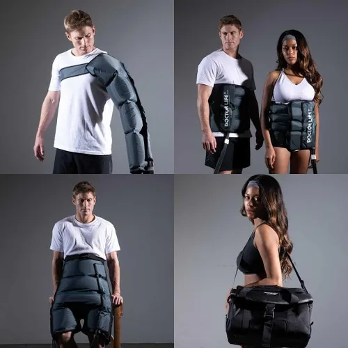 Vista 4 de DOCTOR LIFE LX9max para Todo el Cuerpo (A) - Sistema de Recuperación de Compresión de Aire Secuencial: Dispositivo + Piernas (L) + Brazo + Cintura +