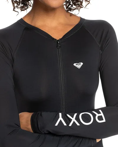 Vista 4 de Roxy Rashguard Essentials de manga larga con cremallera para mujer