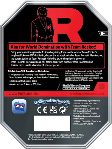 Vista 2 de Pokémon TCG: Equipo Rocket Tin