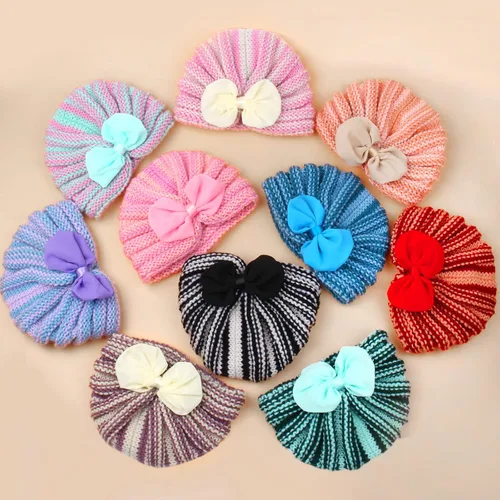 Vista 7 de ONESING 9 pares de guantes de punto para niños – Guantes de invierno elásticos para niños y niñas – Guantes de invierno a granel para niños, Color-J