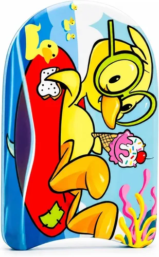 Vista 18 de PMU Bodyboard estampado con gráficos, correa de muñeca ligera, parte inferior lisa para playa, mar y piscina, tabla de surf para niños, adolescentes