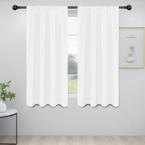 Vista 44 de Easy-Going - Cortinas opacas con bolsillo para varilla para dormitorio, cortinas de ventana para oscurecer la habitación para sala de estar