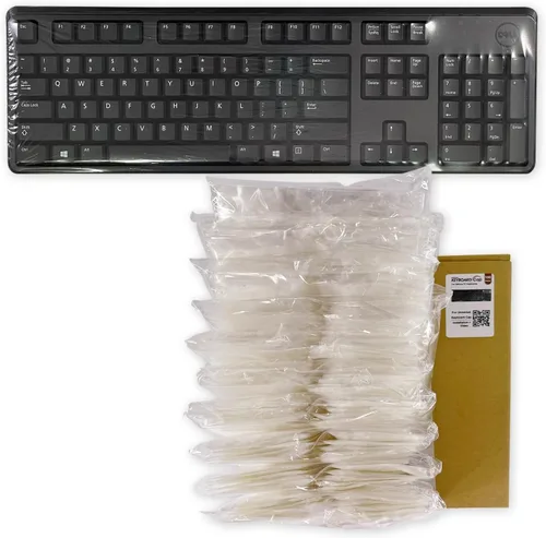 Vista 12 de Cubierta universal para teclado, estilo plano, 0.001 in, impermeable, antipolvo, con uso numérico de hospital/dentista (0.001 in [paquete de 100])
