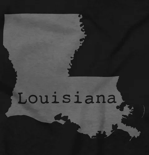 Vista 2 de Classic Teaze Home State Pride Louisiana Shape Sudadera con capucha Mujeres Hombres