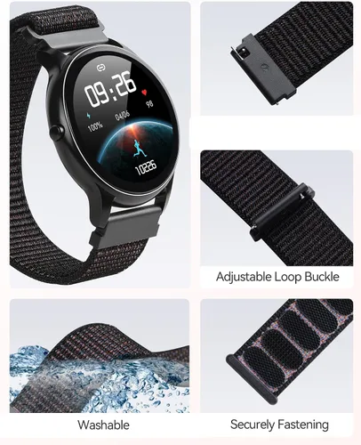 Vista 5 de Parsonver Smartwatch Cargador de 2 pines de 0.098 in y correa de 0.866 in