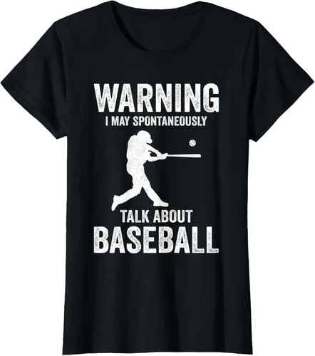 Vista 29 de Warning I May Talk About Baseball Player - Camiseta divertida de béisbol