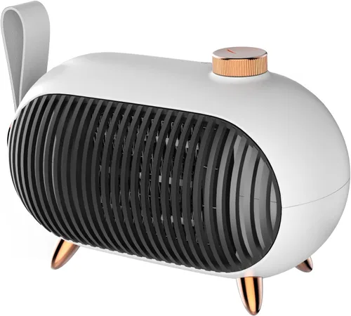 Vista 6 de Mini calentador de espacio pequeño portátil para el hogar y la oficina, eficiencia energética con protección contra sobrecalentamiento, calentador