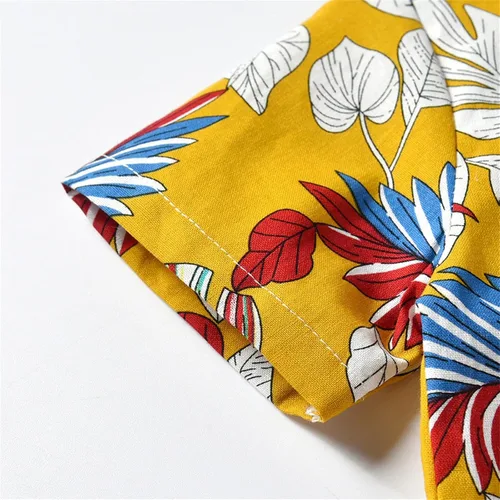 Vista 6 de MLAGJSS Conjunto de 2 piezas de ropa de verano con estampado lindo de corbatas, camisa, pantalones con tirantes