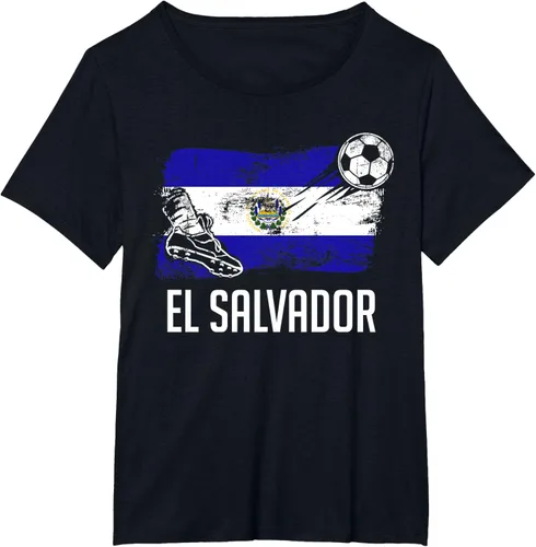 Vista 63 de Camiseta salvadoreña con bandera de fútbol salvadoreño