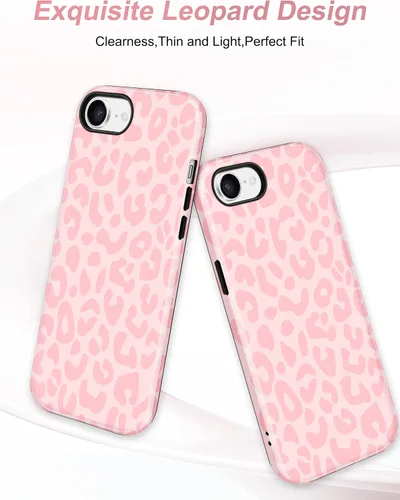 Vista 524 de Jusy Funda compatible con MagSafe con estampado de caparazón de tortuga marrón para iPhone 7/8/SE, cubierta protectora de TPU suave magnética