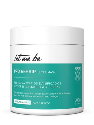 Vista 6 de Let Me Be Proteína suavizante 1L/33.8fl.oz + mascarilla de reparación profunda 16.9 fl oz/16.90fl.oz Cuidado del cabello Duo - Tratamiento de fuerza