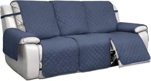 Vista 15 de PureFit Fundas de Sofá Reversibles Resistentes al Agua para Sofá Reclinable de 3 Asientos - Funda Antideslizante para Sofá Reclinable Dividido de 3